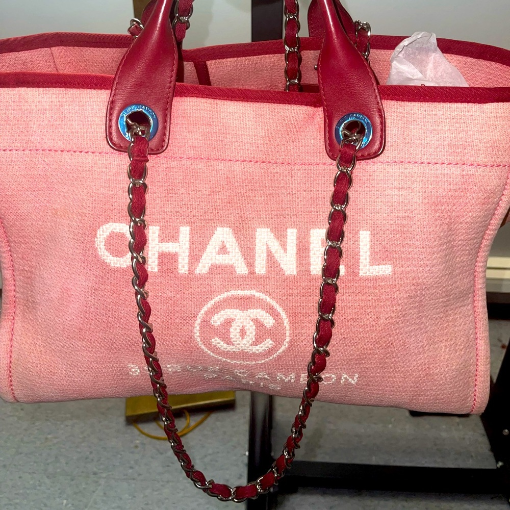 CHANEL Deauville NM Tote Mixed Fibers Medium